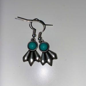feather dangle earrings